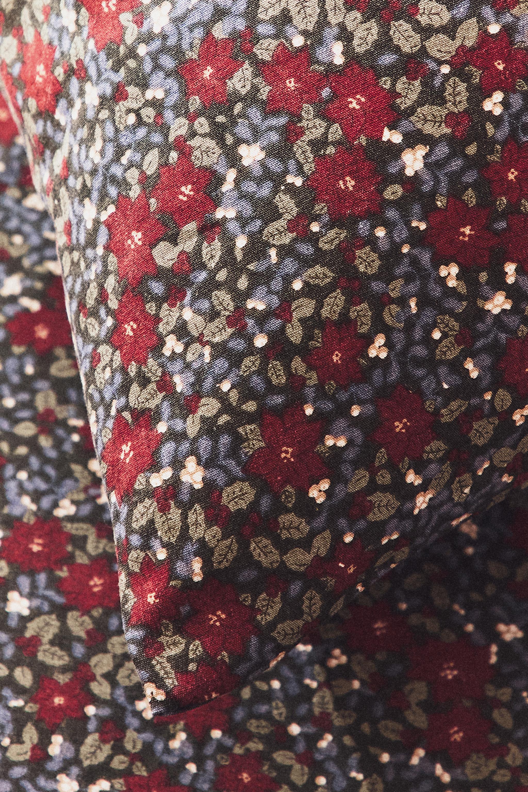 CHILDREN'S CHRISTMAS FLORAL DUVET COVER